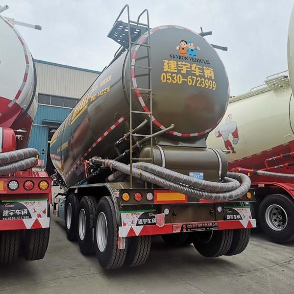 dos eixos 45cbm 3 do pó do volume do cimento do petroleiro reboque seco do caminhão semi para a venda