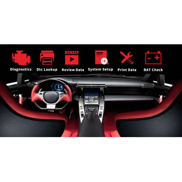 Portable Car Engine Diagnostic Tool 2.8 Inches TFT Screen 24 Months Warranty