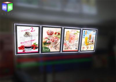Indoor Crystal Frame Movie Poster Display Box Free Standing 6MM Thcikness