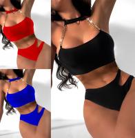 Biquíni Bandeau Nylon Vermelho Azul Preto Roupa de Banho Sexy Sem Costas O Novo Tipo Confortável Umidade Permeável Alta Elástica
