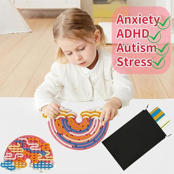 Силиконовая игрушка с сенсорной активностью, предназначенная для успокоения стресса, тревоги, СДВГ, аутизма.