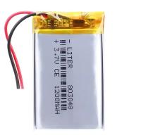 3.7V KC Aprobado 803048 1200mah Li-polímero recargable UL UN38.3 Batería de polímero de litio