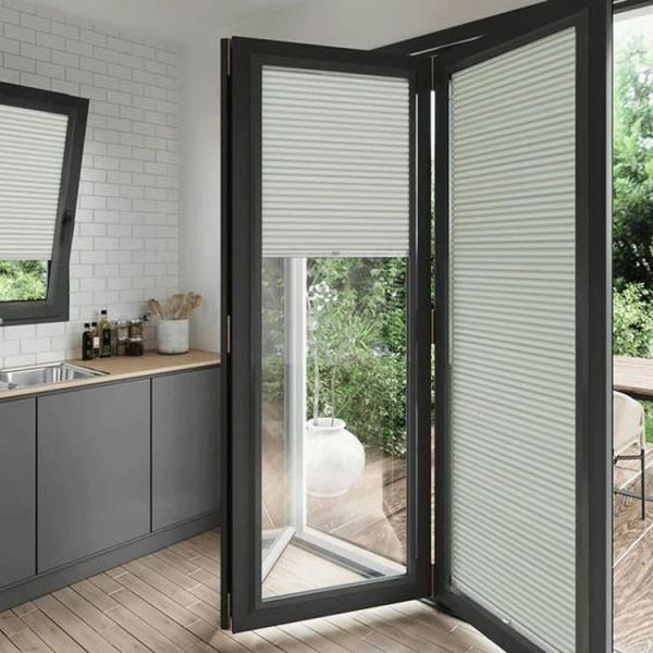 Villa Waterproof Bifold External Aluminium Bi-fold Doors With Level 9 Wind Pressure Resistance