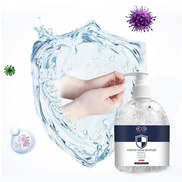Effective Antibacterial Hand Sanitizer Gel 500ml , Hand Washing Gel Without Water