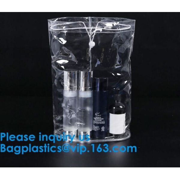 PVC Transparent Drawstring Bag For Sports Cloth,Promotional Transparent PVC Clear Drawstring Backpack Bags Promotion Gif