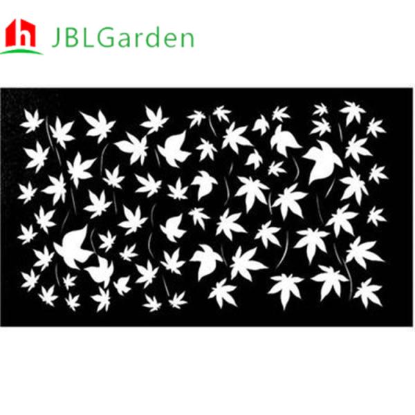Antirust Decorative Outdoor Black Metal Privacy Screen Room Dividers 900*1800mm