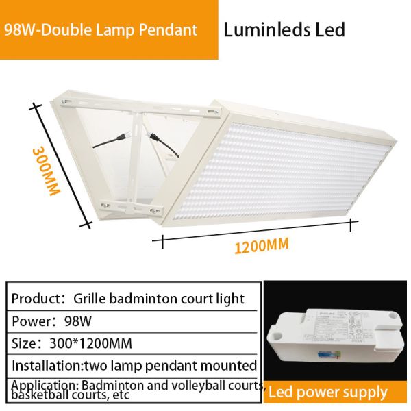YM11 100W LED Badminton Court Flood Lights Anti Glare Indoor Lighting