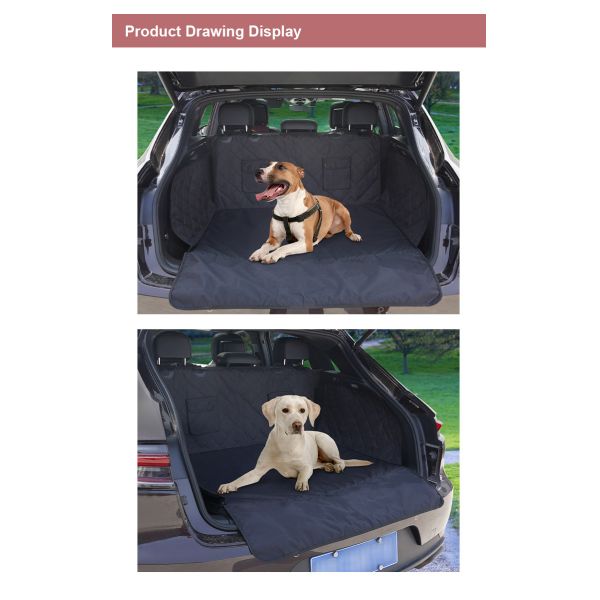 waterproof pet dog car cargo cover with soft memory foam 100% scratch and non-slip dog trunk seat cover for SUV