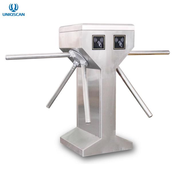 Fingerprint Double Tripod Barrier Turnstile Entrance Gates For School Metro