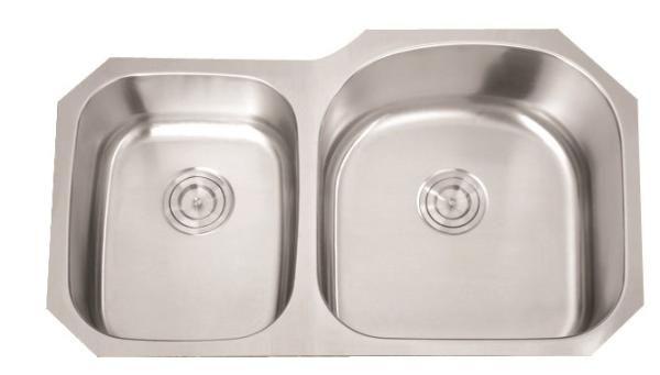 34*20-1/2 IN Ss Double Bowl Sink , Double Bowl Corner Kitchen Sink Undermount
