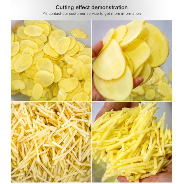 Shredding and Slicing Machine Potatoes and round tuber crops Carrots and longitudinal root vegetables Potato Carrot radish Taro Sweet potato Yam French fries processing production Cutting