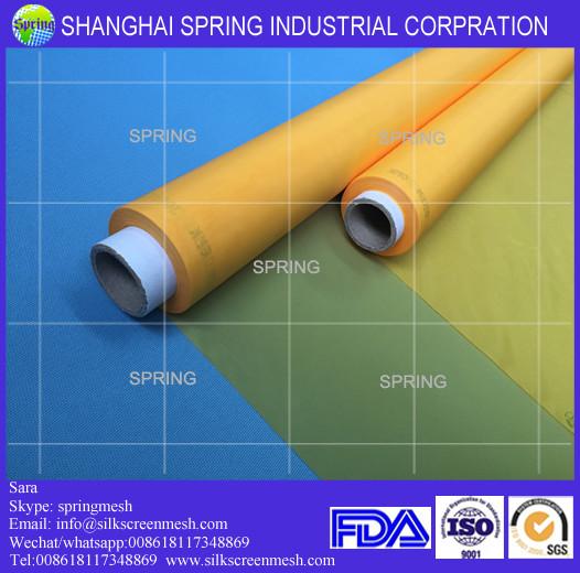 120 mesh count(47T) 100% polyester monofilament custom t shirt silk screen printing mesh/screen printing mesh