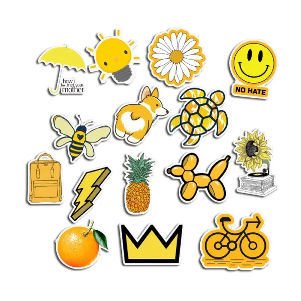 Individual Logo Printing Die Cut Sticker Labels Waterproof PVC Vinyl Adhesive Stickers