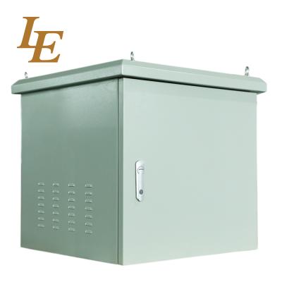 19 IP55/IP65 Metal Waterproof Outdoor Enclosure Dustproof And Water Resistance Cooling Fans Enclosure Ral7035SN Pole Mounted for Choice