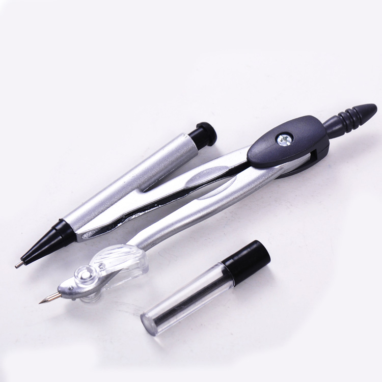 Wholesale school stationery student metal mechanical math compass