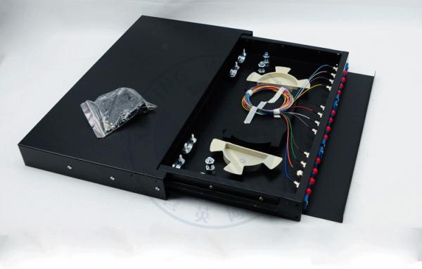 XYFiber 12 Port  Slidable Fiber Optic Terminal Box , Fiber Patch Panel 1U 19 inch
