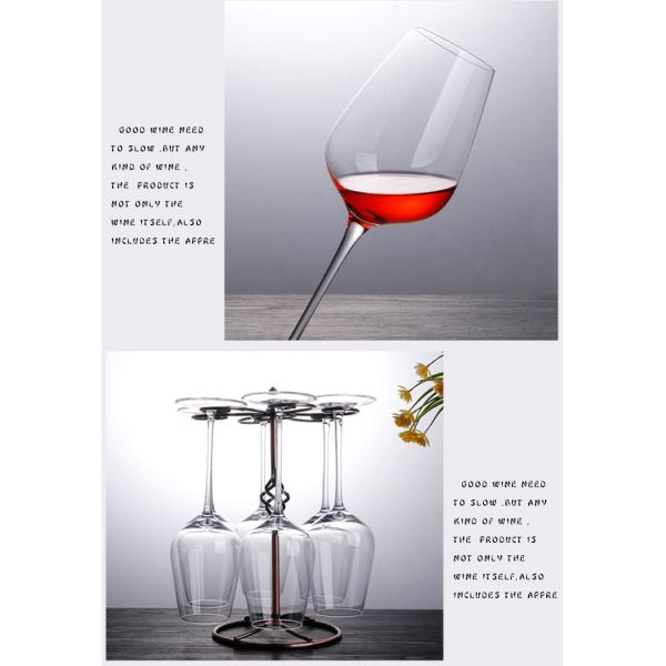 Стекла дунутые рукой неэтилированные, бокалы красного цвета Бордо наградного итальянского стиля кристаллические