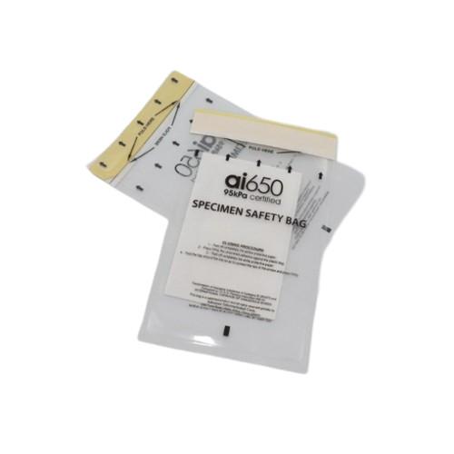 95kPa Biochemical Specimen Bag Self Sealing For Laboratory Packaging
