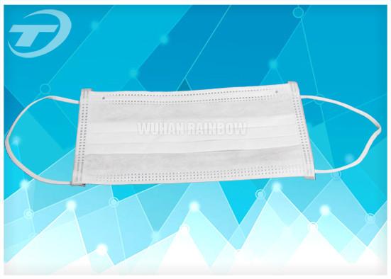 Nonwoven face mask  3ply , 17.5 x 9.5cm , used in hospital  / industrial