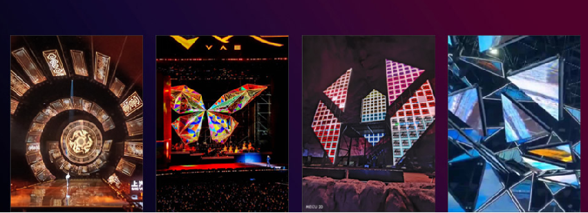 Indoor Heart-shaped Christmas Tree Shaped Rental LED Display Screen P1.953mm with 7680Hz Refresh Rate Customizable