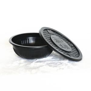 980Ml PP Disposable Plastic Bowl 32 Oz Plastic Bowls With Lids Instant Noodle