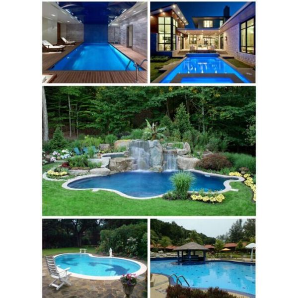 Vinyl Pool Liner UV Resistant Waterproof PVC Inground Swimming Pool Accessories Blue