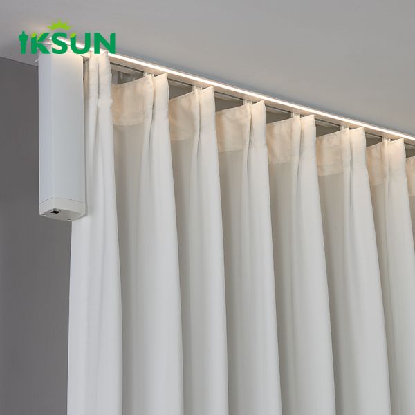 New Led Lights Electric Curtain  Track  Aluminum Led Lighting System  Curtain Rail For Home