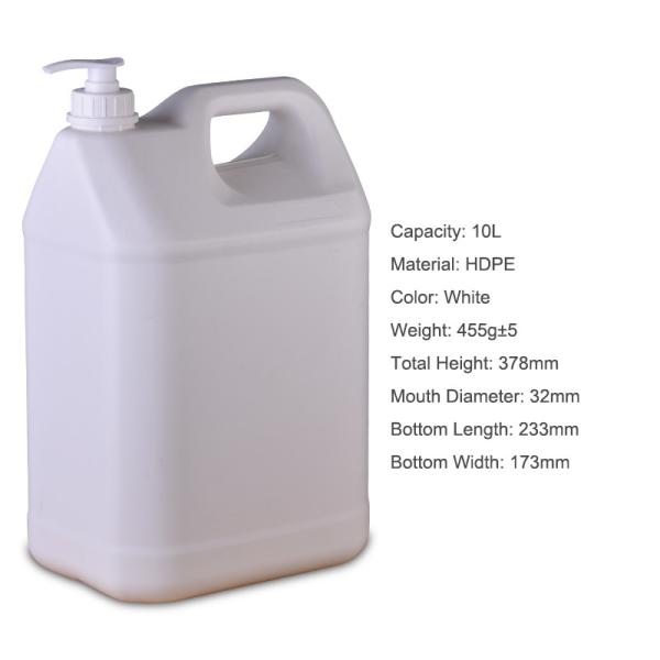 Multifunctional HDPE Square Plastic Jerry Can Water Wine Oil Bucket Food Grade 1 litre