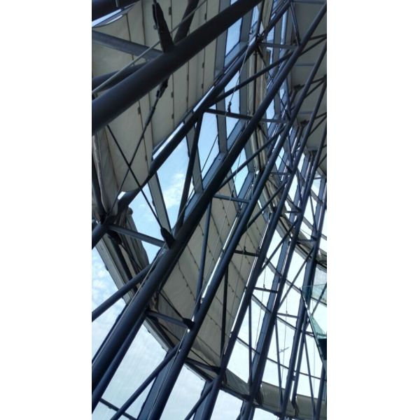 Grey Multi-storey Steel Building , steel prefab buildings Easy Installation