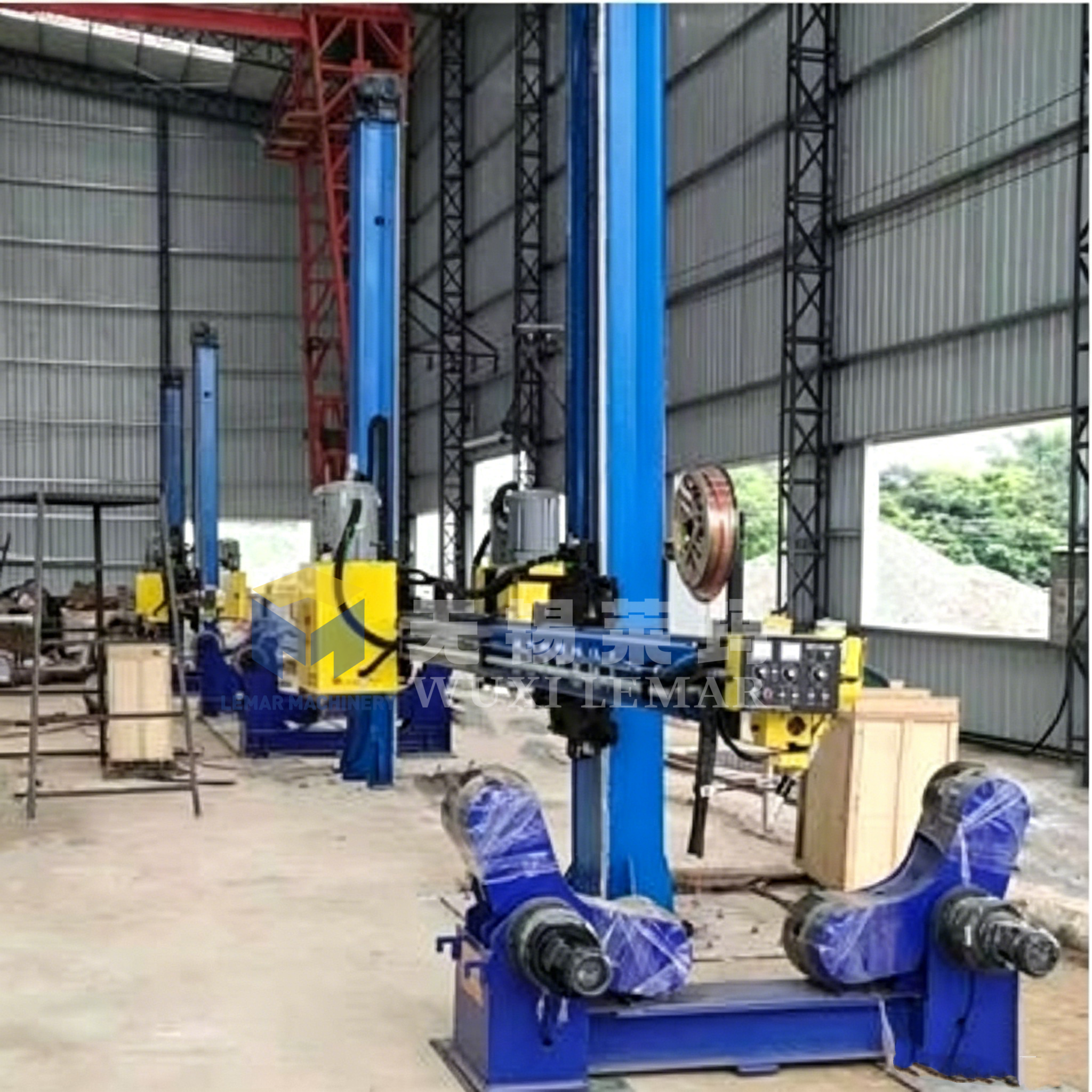 60Ton Heavy Duty Welding Turning Rolls for Pressure Vessel Wind Tower Tank Circumferential Welding
