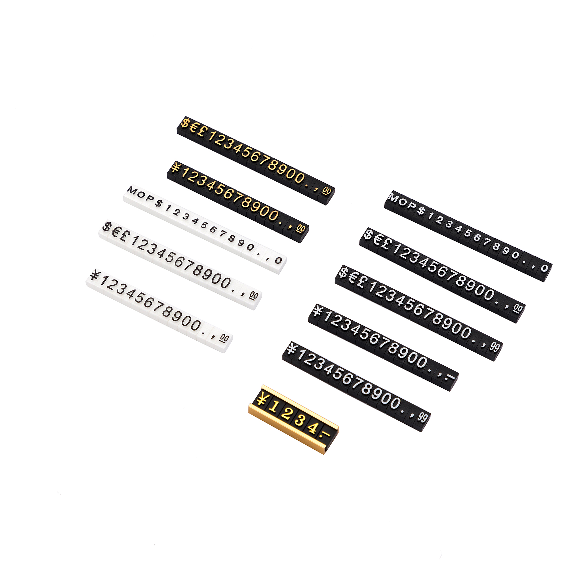 Кубическая форма Чистый черный пластиковый тег для розничных выставок в часовых и ювелирных магазинах