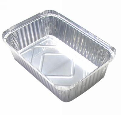 Bandeja descartável do ASSADO da folha de alumínio de recipiente de alimento da folha 700ml de alumínio