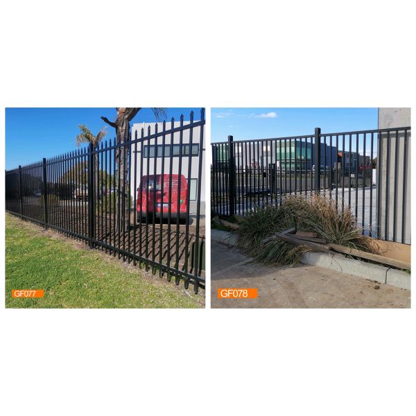 8ft Height Aluminum Square Post Tubular Metal Fence