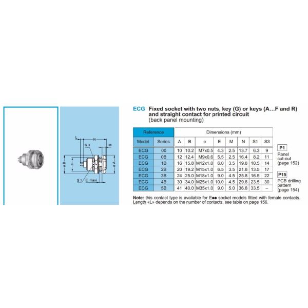 2B 19pin Lemo B Series Connectors , Lemo Female Connector With 2 Nuts Fixed