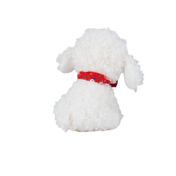 23cm Super Kawaii Simulation Stuffed Toys Adorable Plush Teddy Bear Dog With Bow