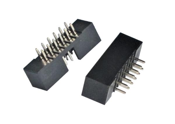 Passo reto 2x12 Pin Socket do grau 2.0mm do conector 180 do encabeçamento da caixa do PWB de IDC
