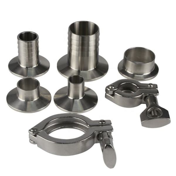 150mm Sanitary Elbow Pipe Fittings Stainless Steel Hygienic Tri Clamp Pipe Fitting