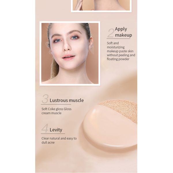 Crema CC BB con Cojín de Aire Maquillaje para Mujeres Base de Maquillaje Etiqueta Privada Cosméticos