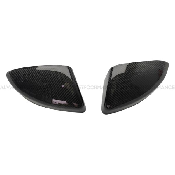 Side Mirror Left Cover Dry Carbon Fiber OEM Type Fitment Excellent Audi R8 2020 Plus Replacement Accessory