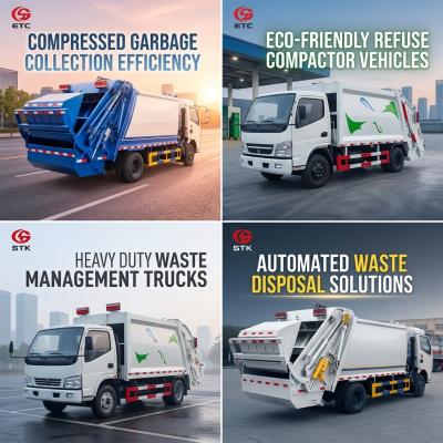 Compact Garbage Collection Truck 6cbm For Non - Toxic Waste Transportation