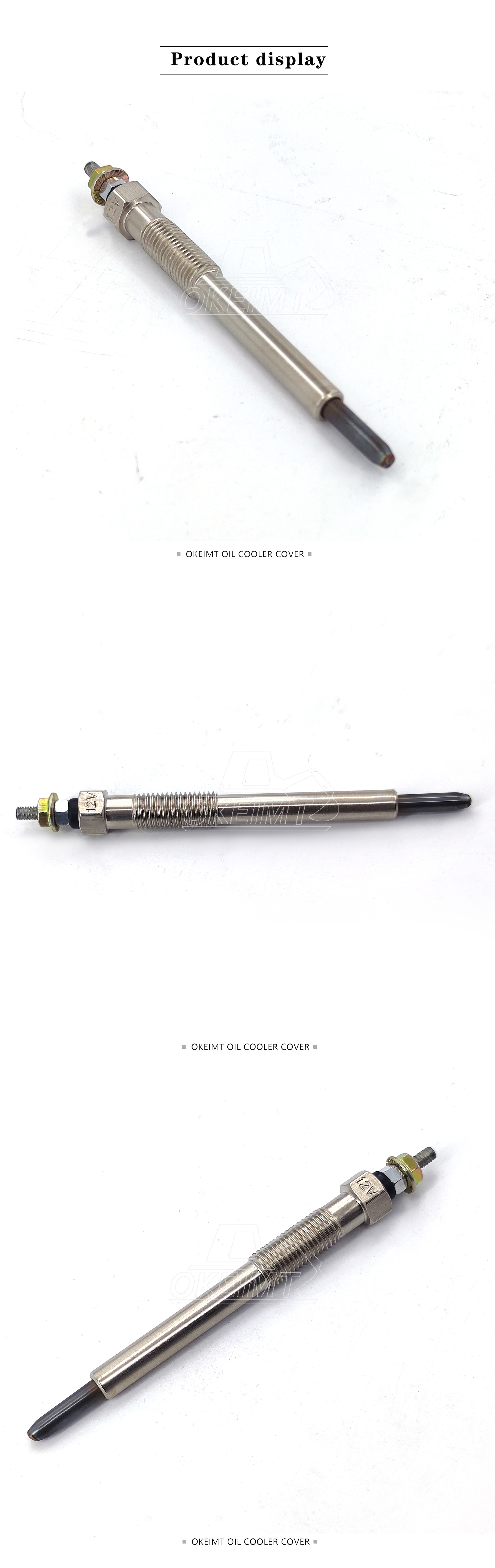 Excavator Engine Spare Parts 129155-77800 Yanmar 4TNE98 Glow Plug 12V