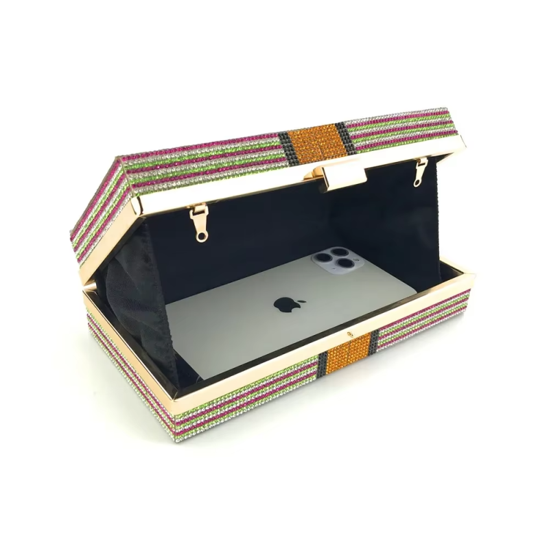 Waterproof Dollar Lock Money Clutch Elegant Ladies Wedding Handbags by Fashion Designer