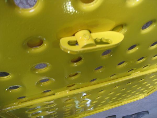 Yellow Powder coated Scaffolding Steel Ladder Trap Door For Construction Protection