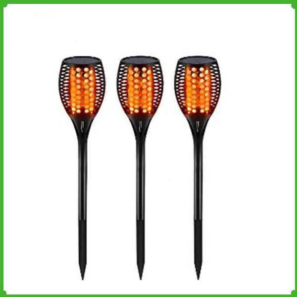 Manufacturer Supply Waterproof Outdoor Garden Decoration  Solar led Flame Lamp Light
