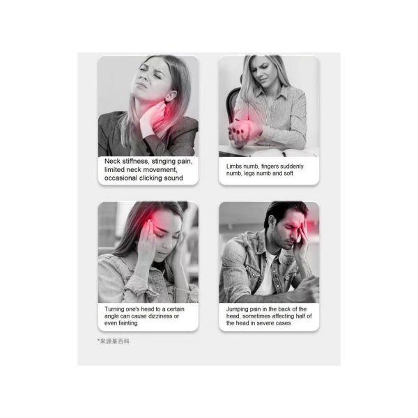 Portable Full Velvet Adjustable Neck Collar Pillow Brace for Neck Cervical Traction