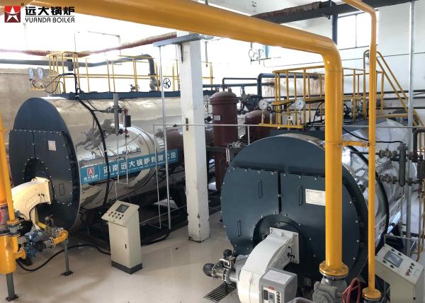 350Kw / 700Kw Oil Fired Hot Water Boiler Horizontal Automatic Running