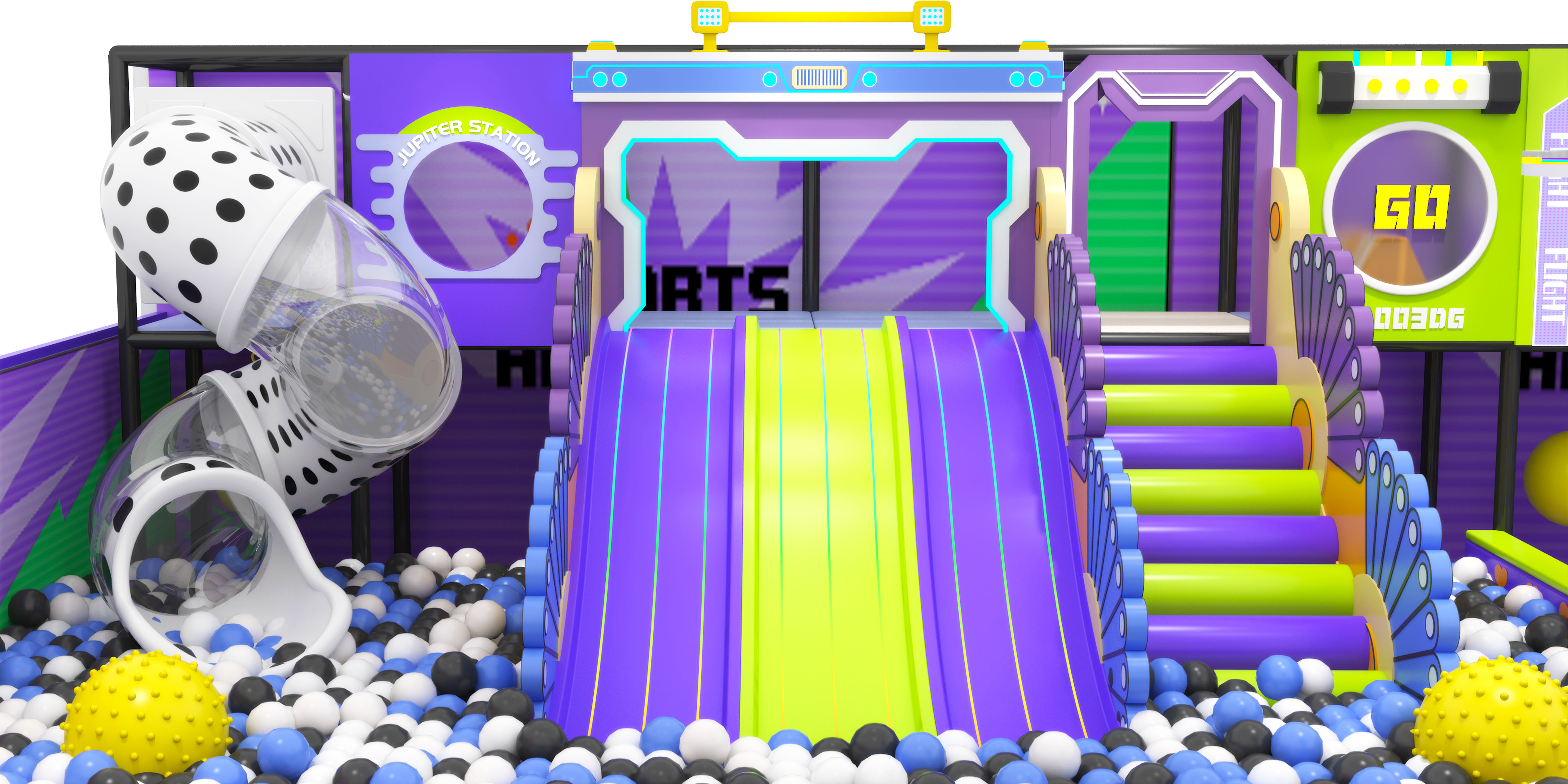 Commercial Multi-Level Indoor Soft Play Structure | Tall Indoor Playground Castle for FEC & Mall