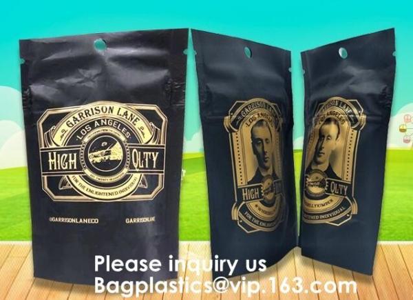 Mylar k Foil Carbon Smell Proof Bag with One Side Clear,3.5 Grams Jungle Boys Packaging Paris Og Smell Proof Zippe