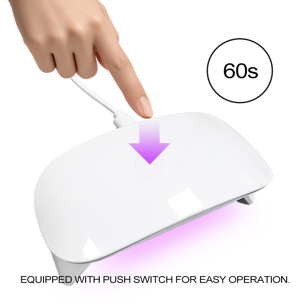 6W LED UV Nail Lamp Mini USB Nail Dryer with Touch Sensor for Manicure and Salon