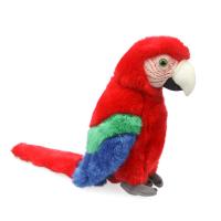Fibra de poliéster que enche o presente vermelho brilhante do bicho de pelúcia da arara para brinquedos do luxuoso das crianças